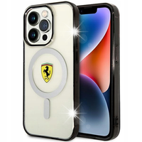 Etui Ferrari Outline MagSafe na iPhone 14 Pro - przezroczyste