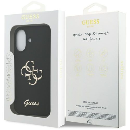 Etui Guess Silicone Big 4G Script do iPhone 17 czarny na Arena.pl