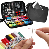 Przybornik krawiecki nici akcesoria przybory zestaw do szycia 98 elementów