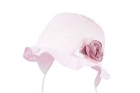 Jamiks MINNIE kapelusz na lato wiązany plumetti jasny róż 44-46