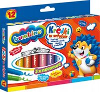 kredki w sztyfcie 12kol.bambino 8672