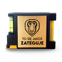 To się jakoś zateguje - grawerowana miara z notesikiem DZIEŃ TATY PREZENT