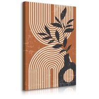 Obraz Do Sypialni Liście Gałązki Natura Styl Boho Abstrakcja 70cm x 100cm