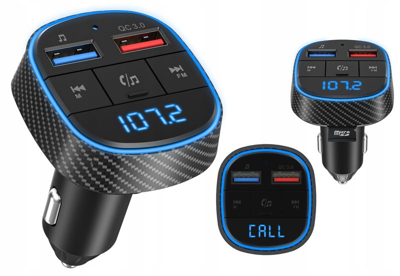 Transmiter FM BT z ŁADOWARKA USB Bluetooth zdjęcie 12