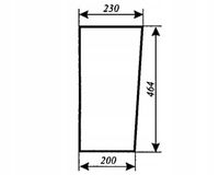 Szyba przednia dolna Massey Ferguson MF-255 kabina Chełmża, Lubsko
