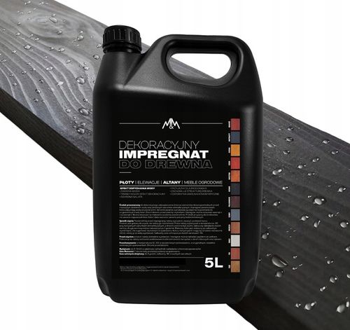 IMPREGNAT farba do drewna heban 5l Z WOSKAMI hydrofobowy na Arena.pl