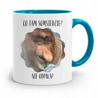 Kubek Błękitny Nosacz Janusz Co Tam Somsiedzie? Z Nadrukiem Ze Zdjęciem