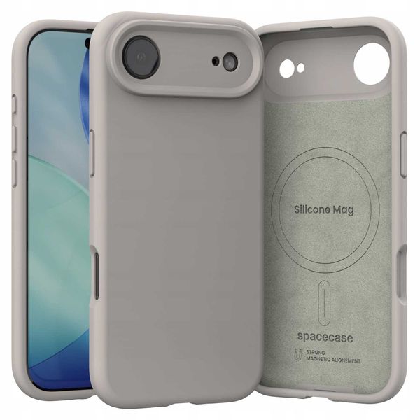 Spacecase Silicone Mag Iphone 17 Air Stone zdjęcie 2