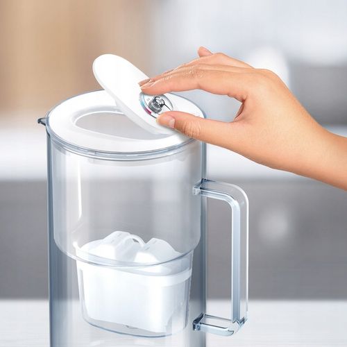 Dzbanek filtrujący szklany Aquaphor Glass 2,5l z wkładem Maxfor+ H, czarny na Arena.pl