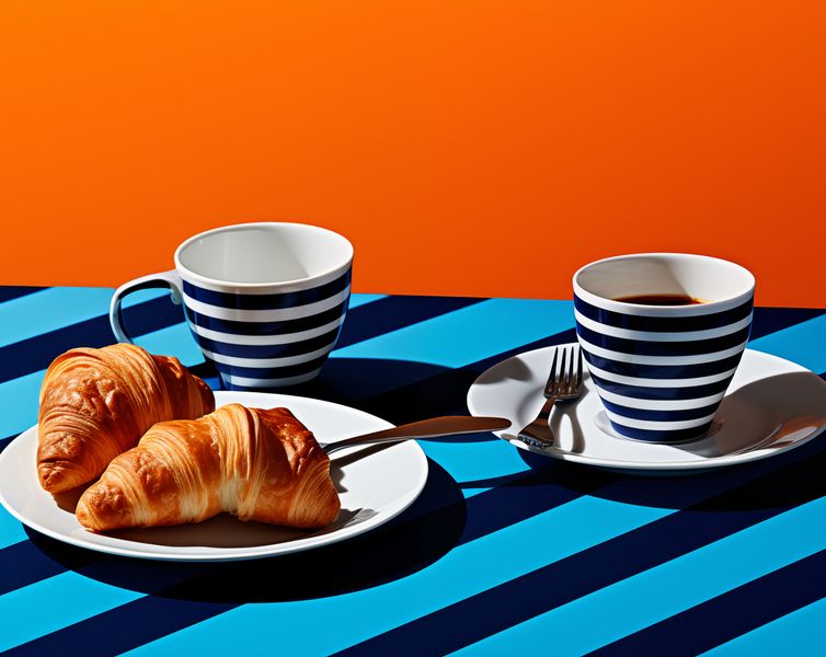 Plakat 76x60,5cm Croissanty zdjęcie 1