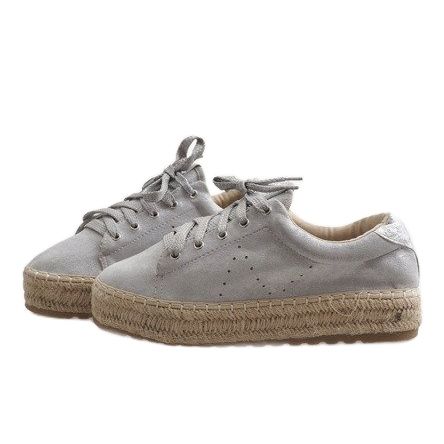Szare espadryle sznurowane BB01 r.41 na Arena.pl
