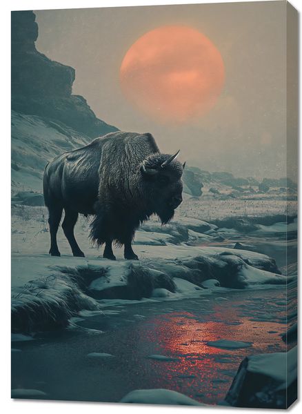 Obraz 70x100cm Żubrowy Monolit zdjęcie 1