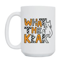 KUBEK "WHAT THE KŁAK" Wzór - Duży 450 ml
