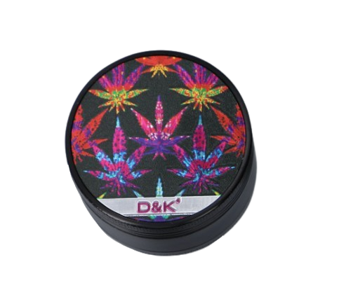 Kolorowy Młynek do Tytoniu Suszu Grinder Crusher z Listkami Marihuany D&K na Arena.pl