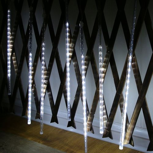 SOPLE METEORY LED BIAŁE ZIMNE LAMPKI PADAJĄCY ŚNIEG 50cm IP44 - SOPLE LED na Arena.pl