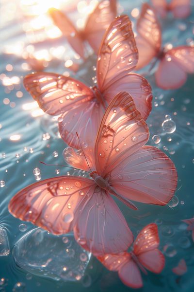 Plakat 30x45cm Świetliste Motyle zdjęcie 1