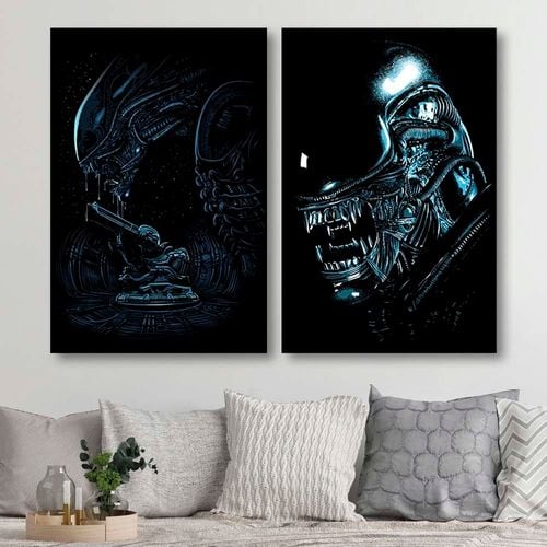 Obraz na płótnie – Canvas, Portret sci-fi 40x60 na Arena.pl