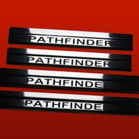 Listwa progowa NISSAN PATHFINDER MK3 R51 Stal nierdzewna 304 połysk 4szt