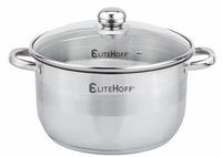 2 x Duży garnek stalowy z pokrywką 17.7 L Edenberg EB 3022 indukcja gaz
