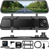 WIDEOREJESTRATOR SAMOCHODOWY JAZDY LUSTERKO KAMERA COFANIA PRZÓD TYŁ MenuPL