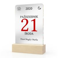 STATUETKA KARTKA Z KALENDARZA WALENTYNKI URODZINY