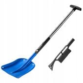 KADAX Łopata Do Śniegu 3w1 Składana Saperka Szczotka Skrobaczka