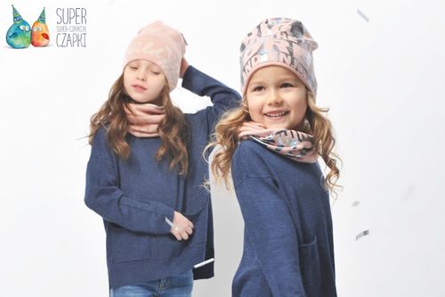 BROEL Dummi czapka dla dziewczynki beanie granat KNIT 51-53 na Arena.pl