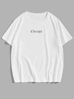 SHEIN T-SHIRT MĘSKI BIAŁY NAPIS R.M G462093