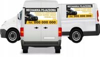 Reklama Naklejka na samochód MECHANIKA NAPRAWY