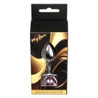 biżuteria analna srebrne serce mylove toys 7 cm