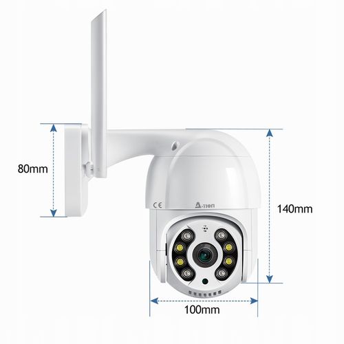 KAMERA WIFI IP SMART ZEWNĘTRZNA OBROTOWA FULL HD 4MP 2K ZOOM 4x DETEKCJA na Arena.pl