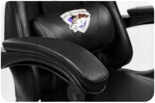 FOTEL gamingowy z MASAŻEM pleców KOMPUTEROWY OBROTOWY dla gracza +PODNÓŻEK! na Arena.pl