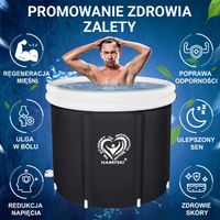 Beczka do hartowania, morsowania, regeneracji - składana wanna  400L