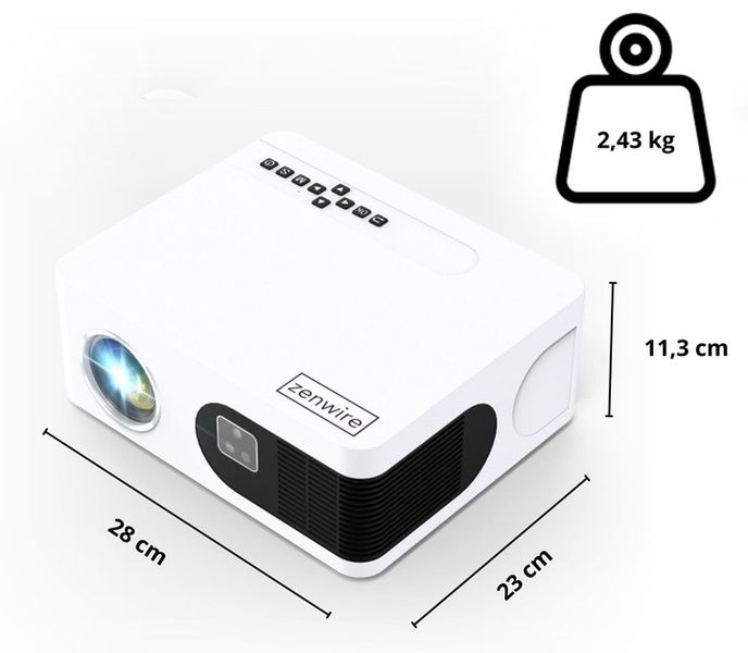 Projektor mini Rzutnik LED WiFi Android TV FULL HD 4K Autofocus do zdjęcie 6