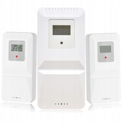 STACJA POGODOWA METEOROLOGICZNA WIFI 3 CZUJNIKI BUDZIK UV hPa TEMP na Arena.pl