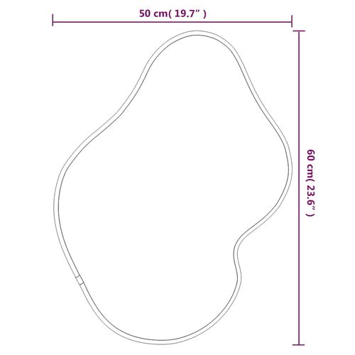 Lustro ścienne, czarne, 60x50 cm na Arena.pl