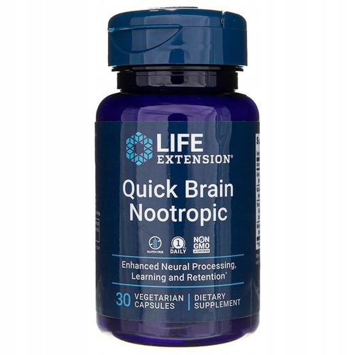 Life Extension Quick Brain Noontropic - 30 kapsułek na Arena.pl