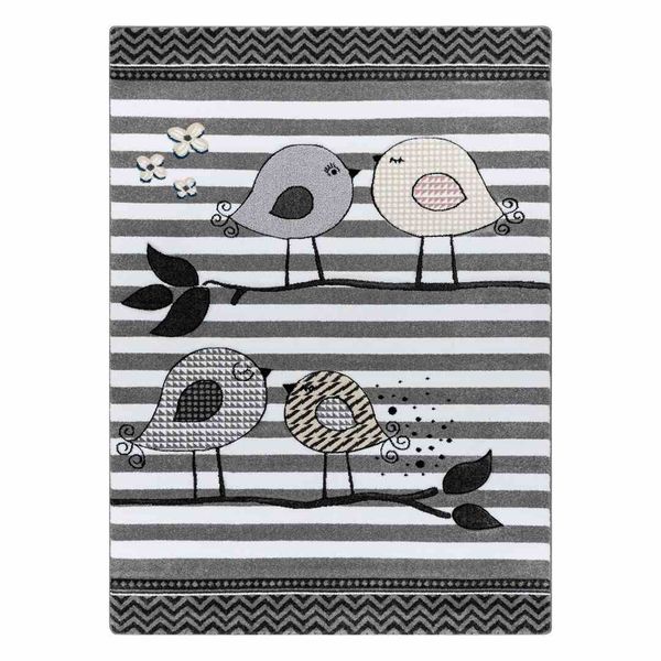 RUG/LU/TINIES/BIRDS/GREY/120x170 zdjęcie 1