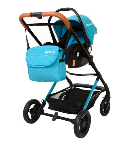 wózek dla dzieci aluminiowy 3w1 508 nicekids seledynowo czarny na Arena.pl