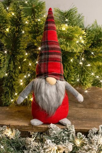 Skrzat siedzący czerwona kratka 44cm na Arena.pl