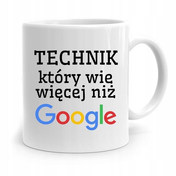 Dla Technika Kubek Prezent Na Urodziny Z Nadrukiem Ze Zdjęciem zdjęcie 1