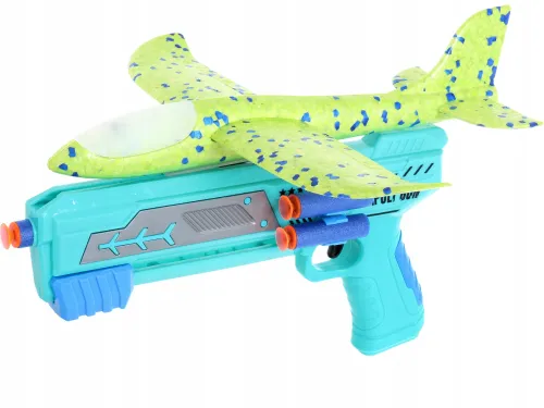 Wyrzutnia Samolotów Styropianowych PISTOLET NA STRZAŁKI SAMOLOTY Rzutki 2w1 na Arena.pl