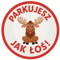 NAKLEJKI TRUDNOZRYWALNE KARNY KARNIAK 7CM x100 PARKUJESZ JAK ŁOŚ