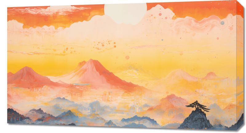 Obraz 90x50cm Świt nad Krainą Ciszych Gór zdjęcie 1