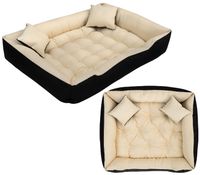 legowisko dla psa kojec ecco 145x115 cm wodoodporne beżowe