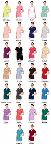 Żakiet medyczny damski perłowe napy HAFT z TWOIM LOGO NAPISEM na Arena.pl