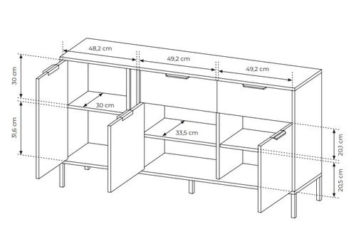 KOMODA Szeroka LARS 3D2S 153 antracyt na Arena.pl