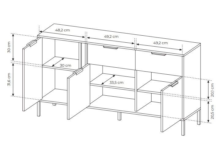 KOMODA Szeroka LARS 3D2S 153 antracyt zdjęcie 8