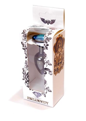 Plug-Jewellery Dark Silver PLUG- Light Blue na Arena.pl