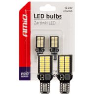 Żarówki LED Amio 03724 W16W 21W 54x4014 SMD CANBUS White 12V/24V 2 sztuki